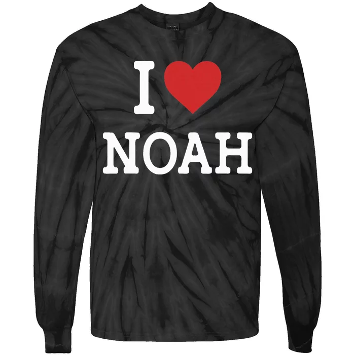 I Love Noah Tie-Dye Long Sleeve Shirt