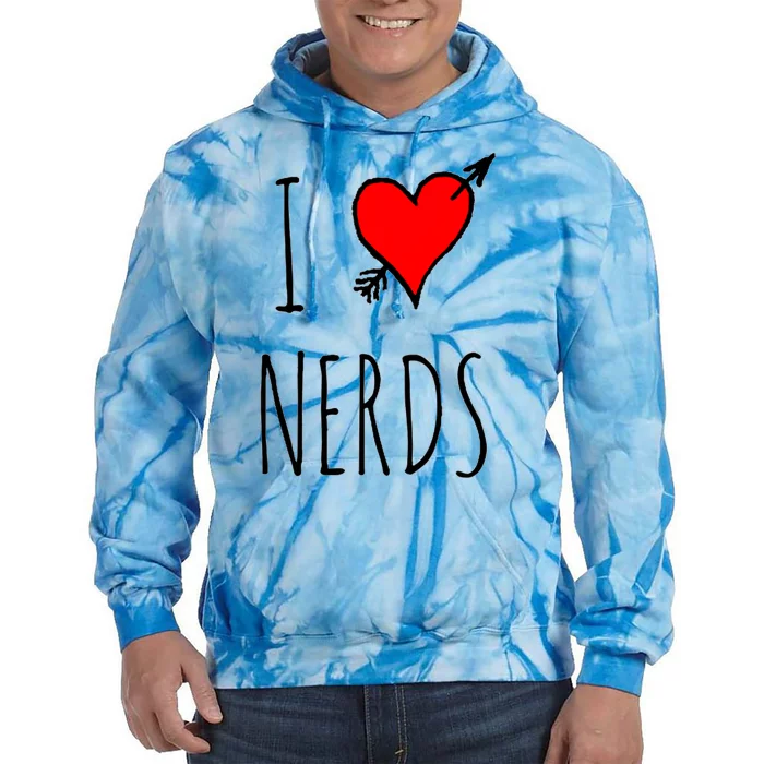 I Love Nerds Tie Dye Hoodie