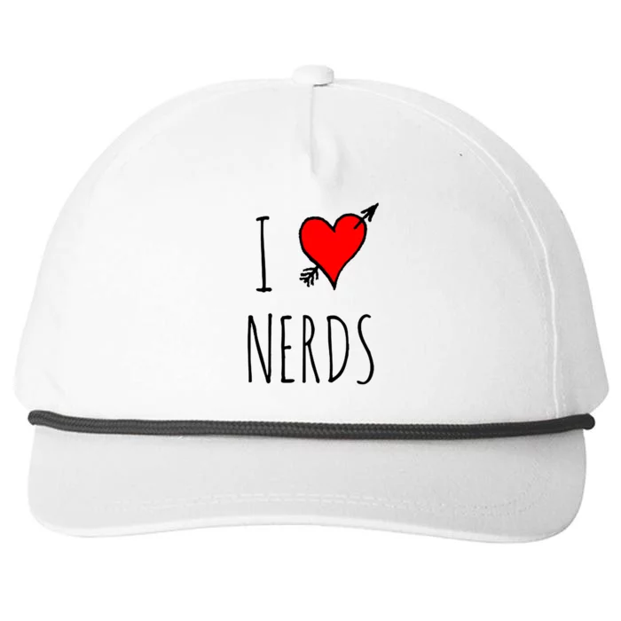 I Love Nerds Snapback Five-Panel Rope Hat