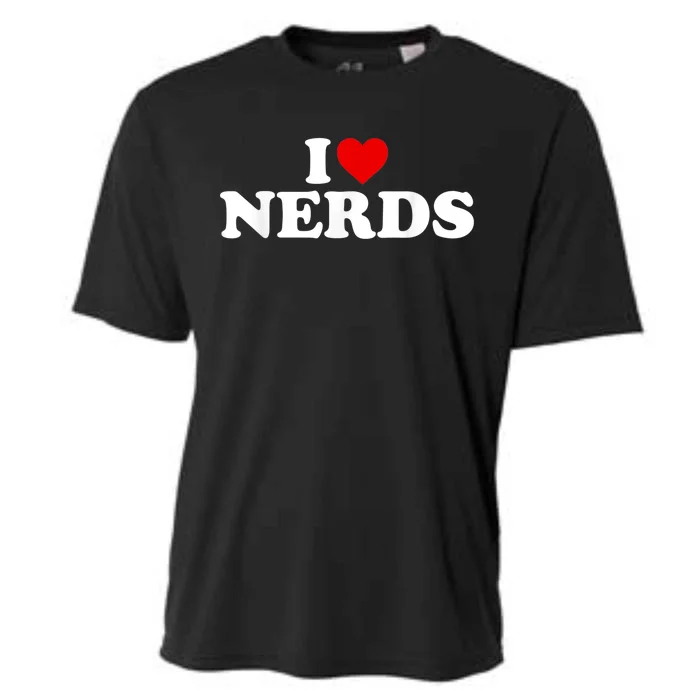 I Love Nerds Heart Cooling Performance Crew T-Shirt