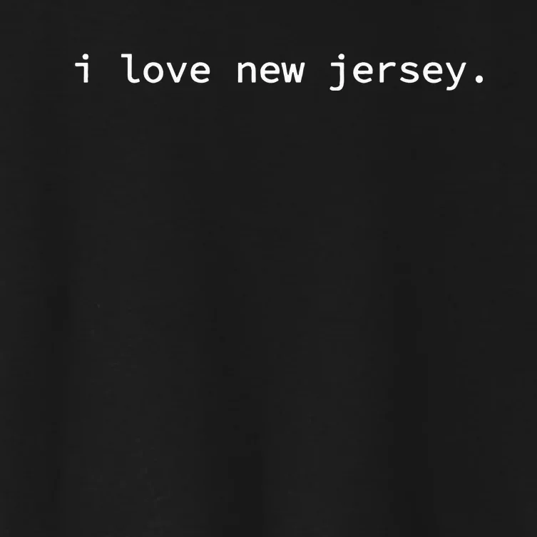 I Love New Jersey Women's Crop Top Tee