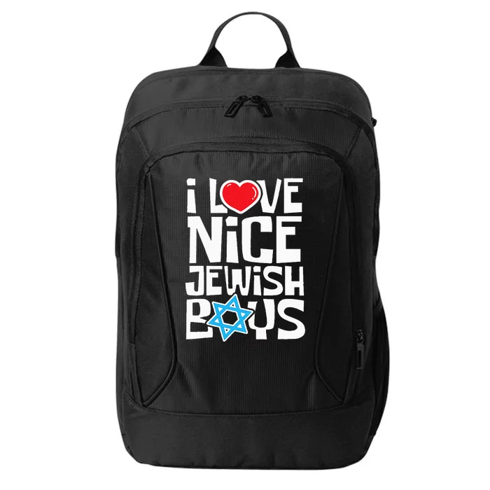 I Love Nice Jewish Jews Hebrews Israelites Hanukkah City Backpack