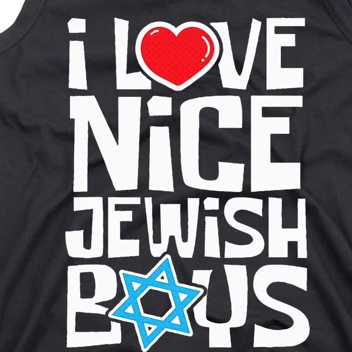 I Love Nice Jewish Jews Hebrews Israelites Hanukkah Tank Top