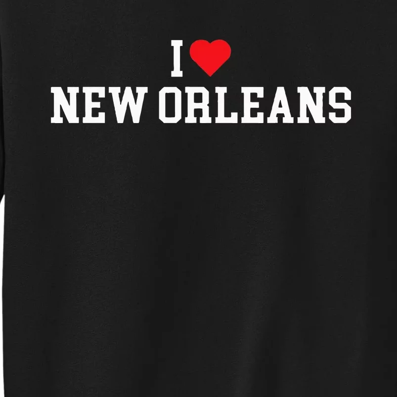 I Love New Orleans La Throwback Design Classic Sweatshirt