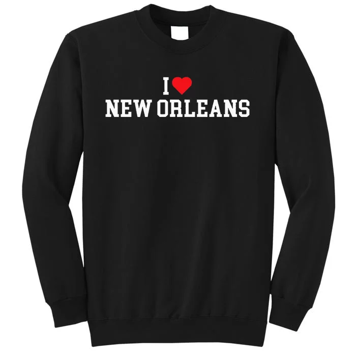 I Love New Orleans La Throwback Design Classic Sweatshirt