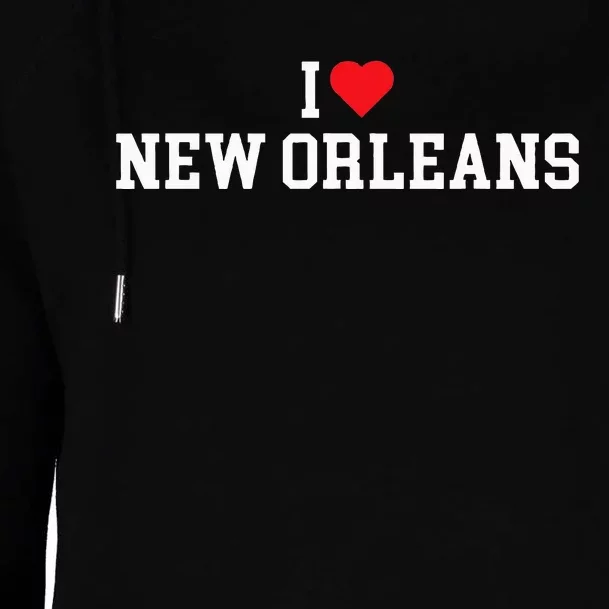 I Love New Orleans La Throwback Design Classic Womens Funnel Neck Pullover Hood