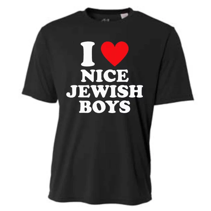 I Love Nice Jewish Funny Hanukkah Present Cooling Performance Crew T-Shirt