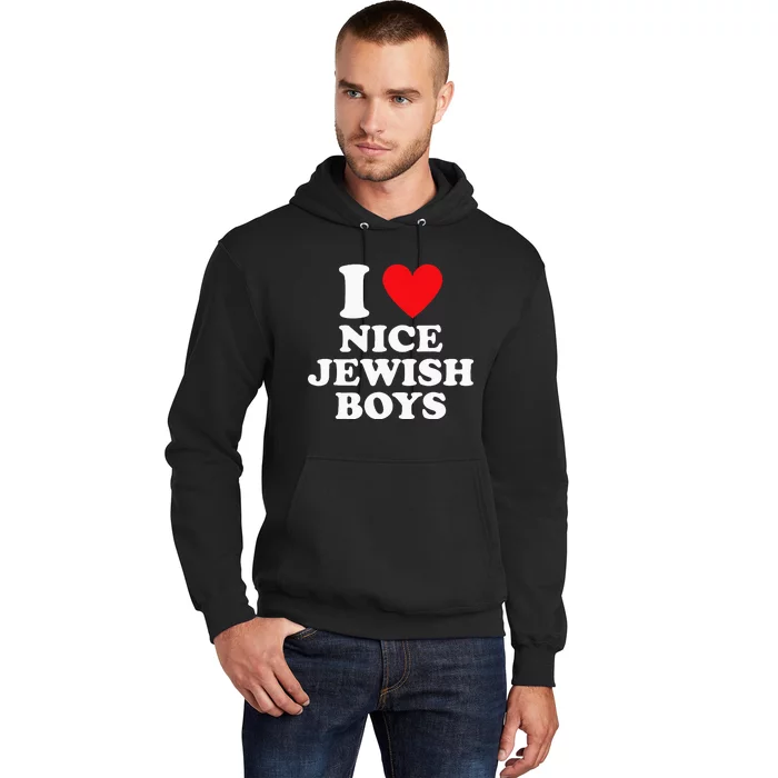 I Love Nice Jewish Funny Hanukkah Present Hoodie