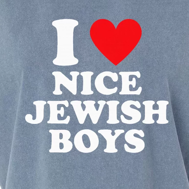 I Love Nice Jewish Funny Hanukkah Present Garment-Dyed Women's Muscle Tee