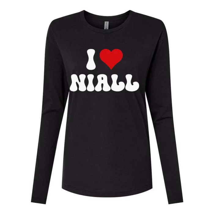 I Love Niall I Heart Niall ValentineS Day Womens Cotton Relaxed Long Sleeve T-Shirt