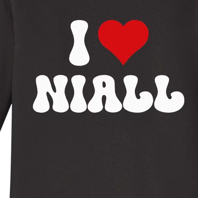 I Love Niall I Heart Niall ValentineS Day Baby Long Sleeve Bodysuit