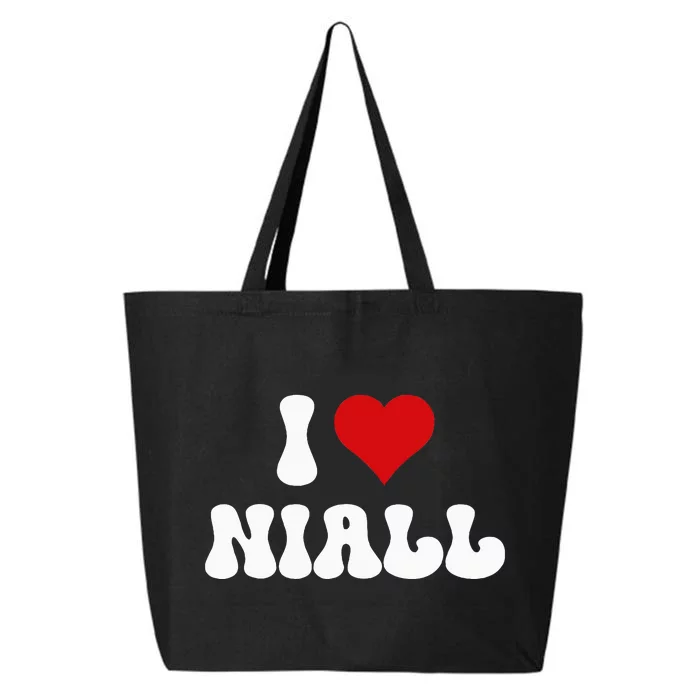 I Love Niall I Heart Niall ValentineS Day 25L Jumbo Tote