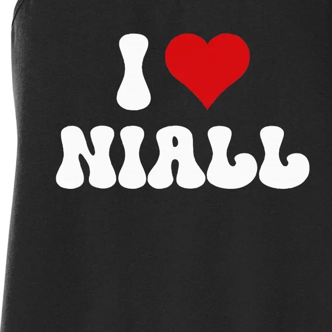 I Love Niall I Heart Niall ValentineS Day Women's Racerback Tank