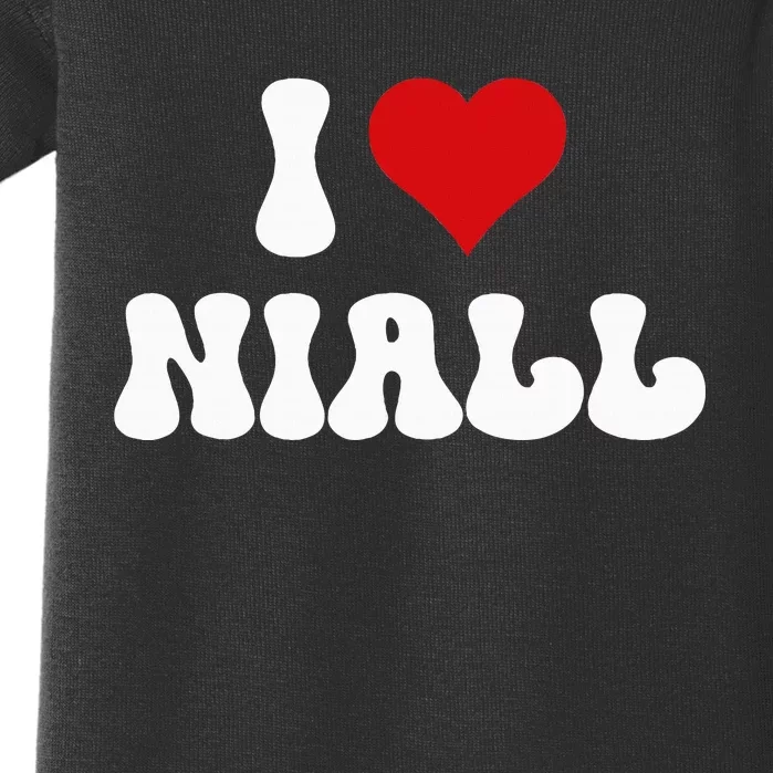 I Love Niall I Heart Niall ValentineS Day Baby Bodysuit