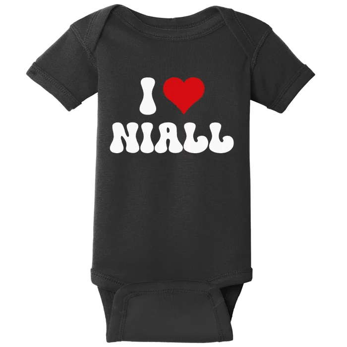 I Love Niall I Heart Niall ValentineS Day Baby Bodysuit