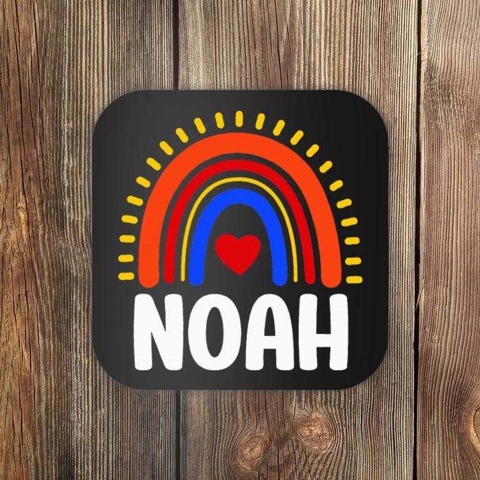 I Love Noah Cute Noah Rainbow Coaster