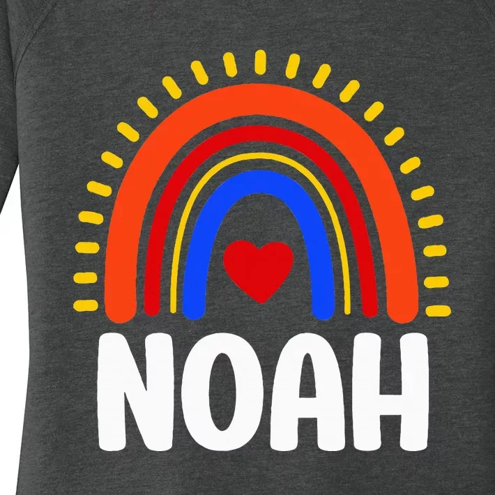 I Love Noah Cute Noah Rainbow Women's Perfect Tri Tunic Long Sleeve Shirt