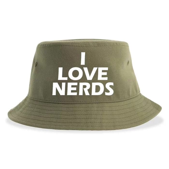 I Love Nerds Sustainable Bucket Hat