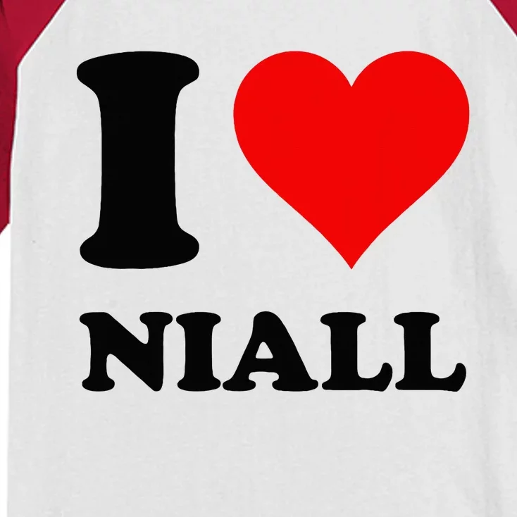 I Love Niall Kids Colorblock Raglan Jersey