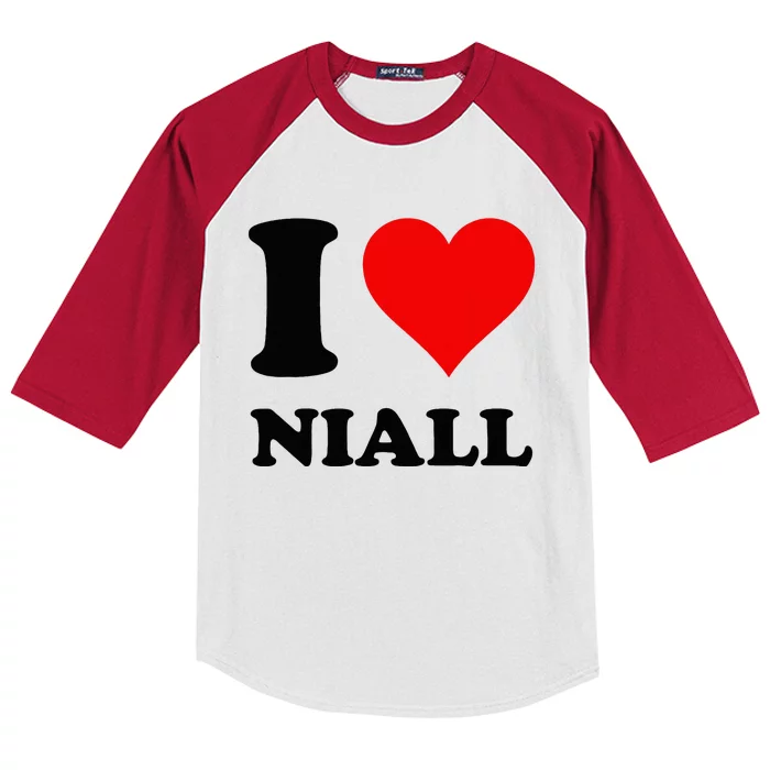 I Love Niall Kids Colorblock Raglan Jersey