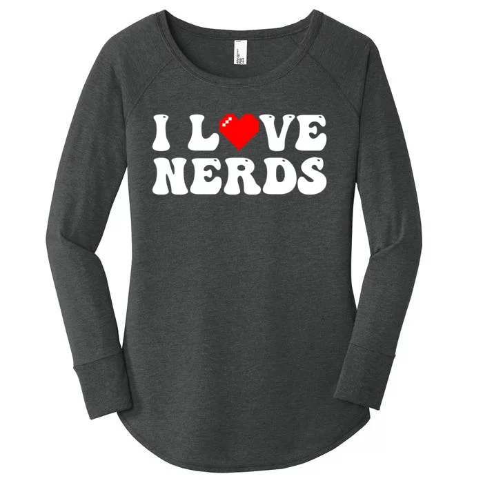 I Love Nerds Women's Perfect Tri Tunic Long Sleeve Shirt