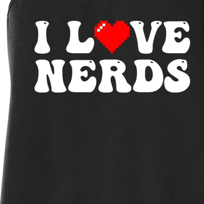 I Love Nerds Women's Racerback Tank