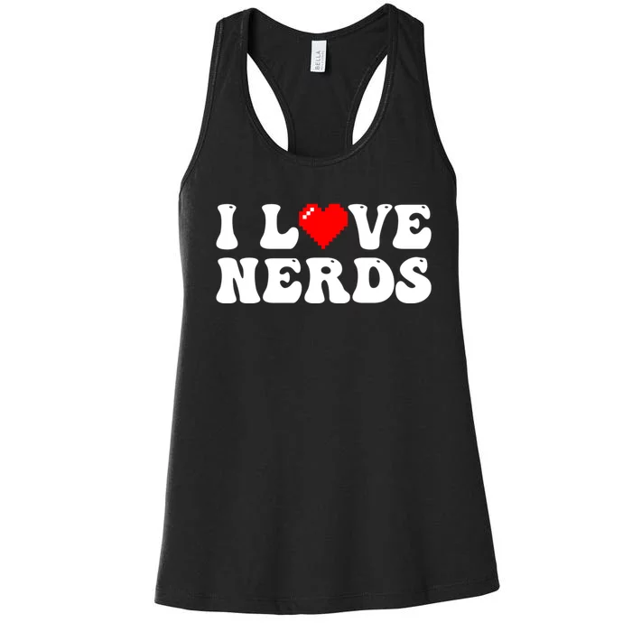 I Love Nerds Women's Racerback Tank