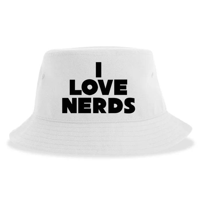 I Love Nerds Sustainable Bucket Hat