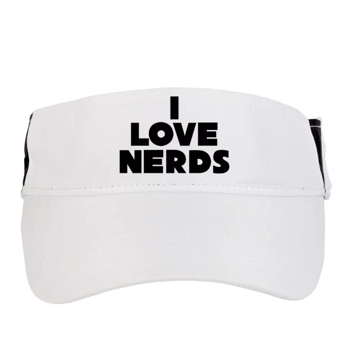 I Love Nerds Adult Drive Performance Visor