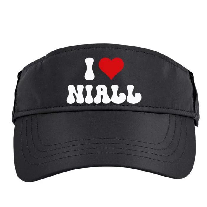 I Love Niall I Heart Niall ValentineS Day Adult Drive Performance Visor