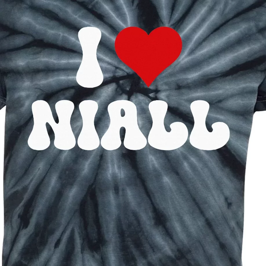 I Love Niall I Heart Niall ValentineS Day Kids Tie-Dye T-Shirt