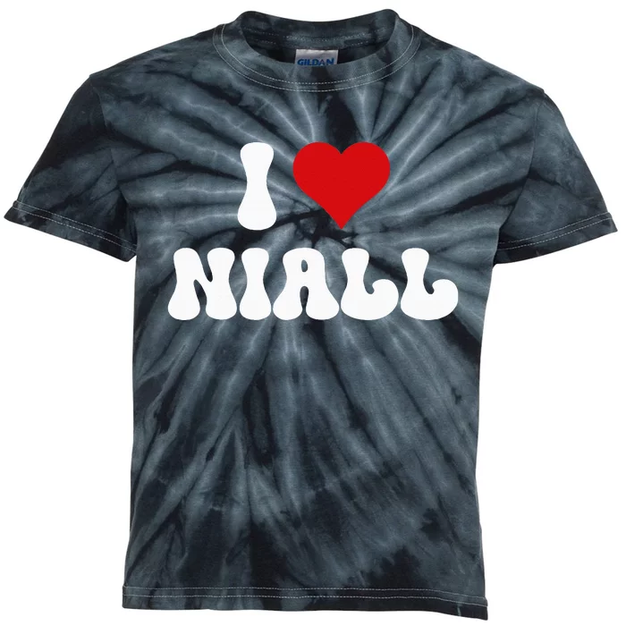 I Love Niall I Heart Niall ValentineS Day Kids Tie-Dye T-Shirt