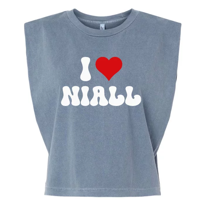 I Love Niall I Heart Niall ValentineS Day Garment-Dyed Women's Muscle Tee