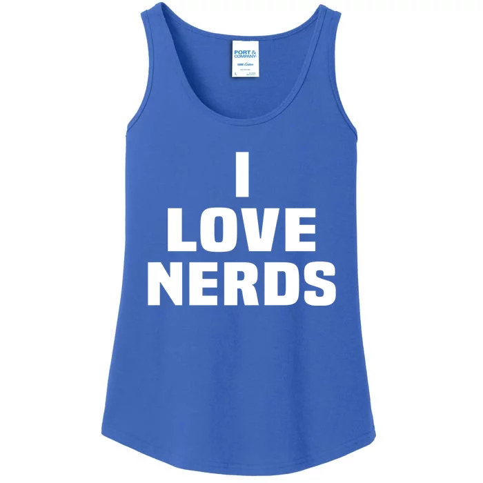 I Love Nerds Ladies Essential Tank