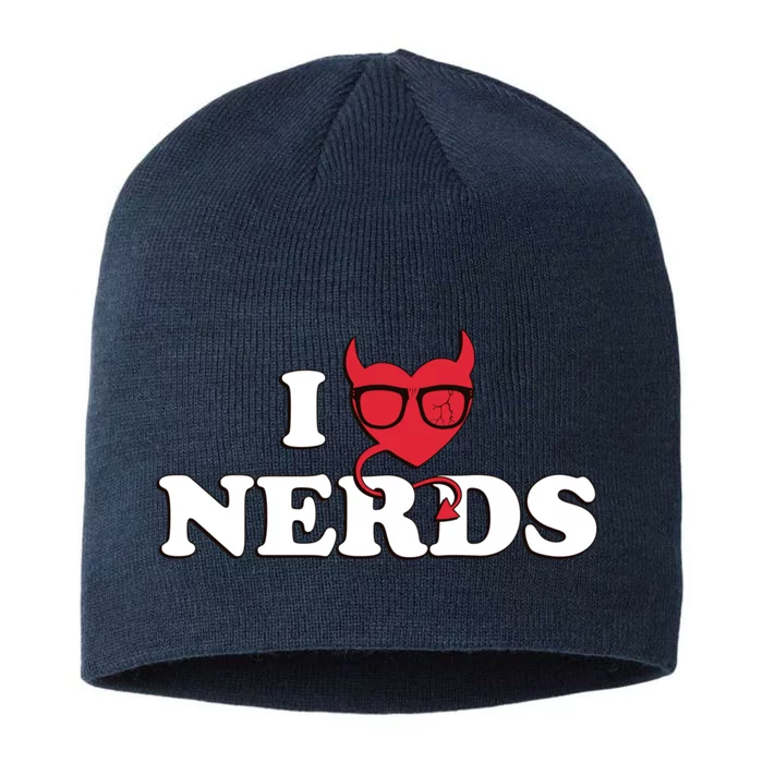 I Love Nerds 8 1/2in Sustainable Knit Beanie