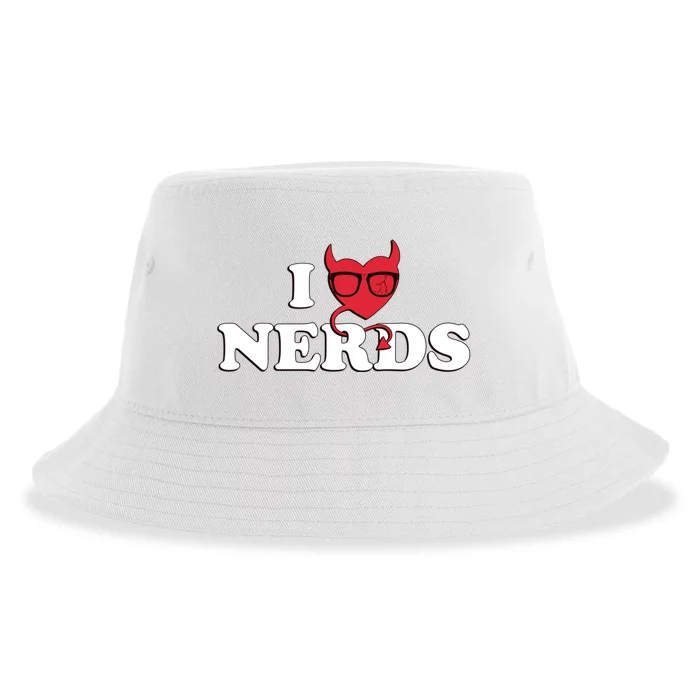 I Love Nerds Sustainable Bucket Hat