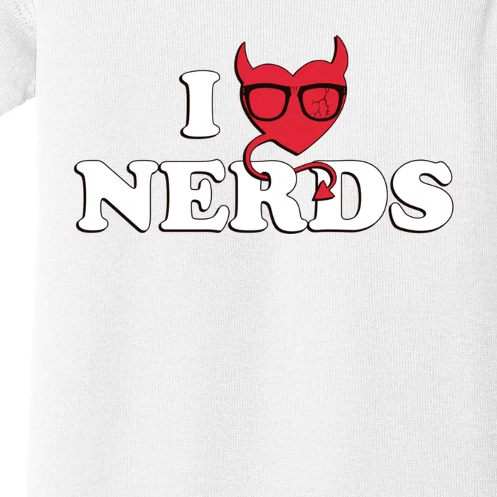 I Love Nerds Baby Bodysuit