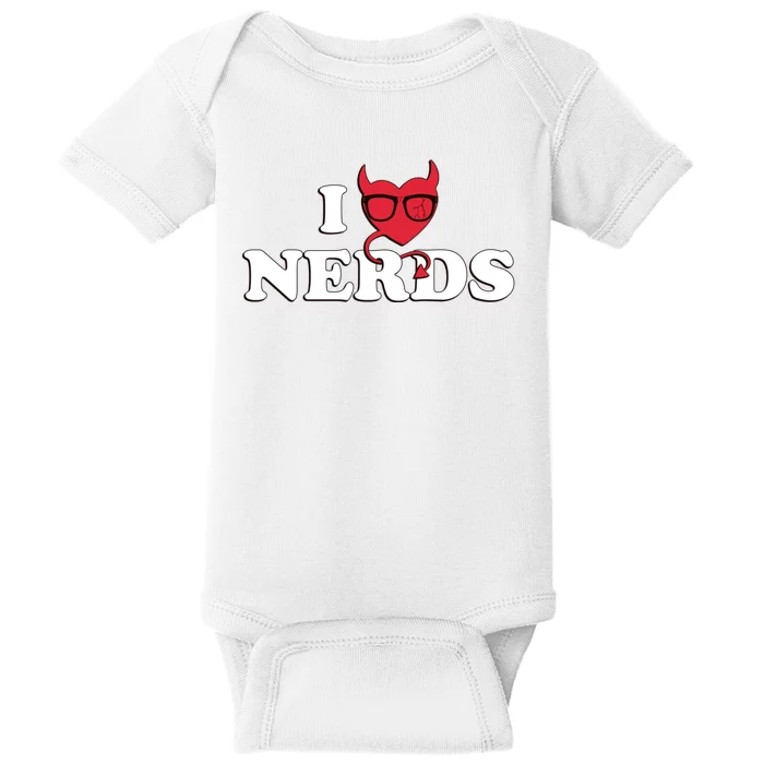 I Love Nerds Baby Bodysuit