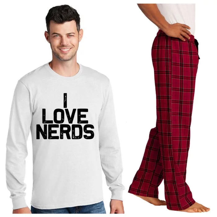 I Love Nerds Long Sleeve Pajama Set