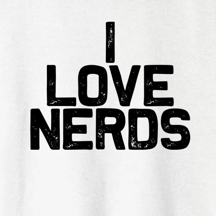 I Love Nerds Women's Crop Top Tee