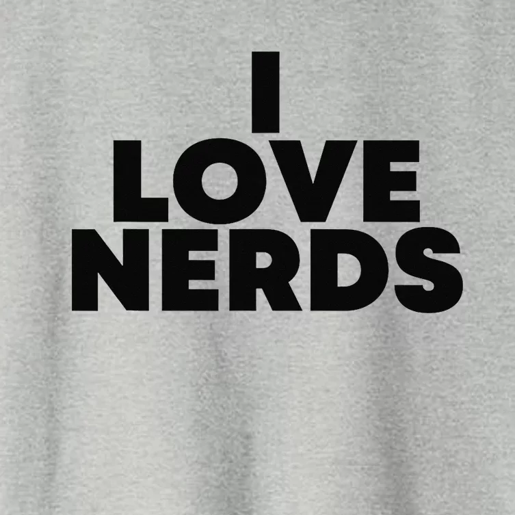 I Love Nerds Women's Crop Top Tee