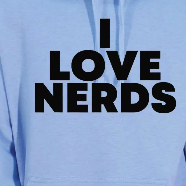 I Love Nerds Unisex Surf Hoodie