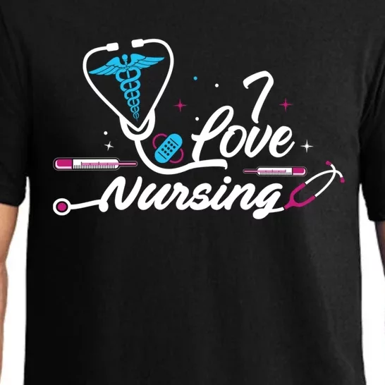 I Love Nursing International Nurses Day Gift Gift Pajama Set