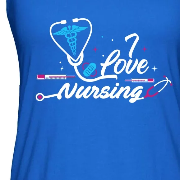 I Love Nursing International Nurses Day Gift Gift Ladies Essential Flowy Tank