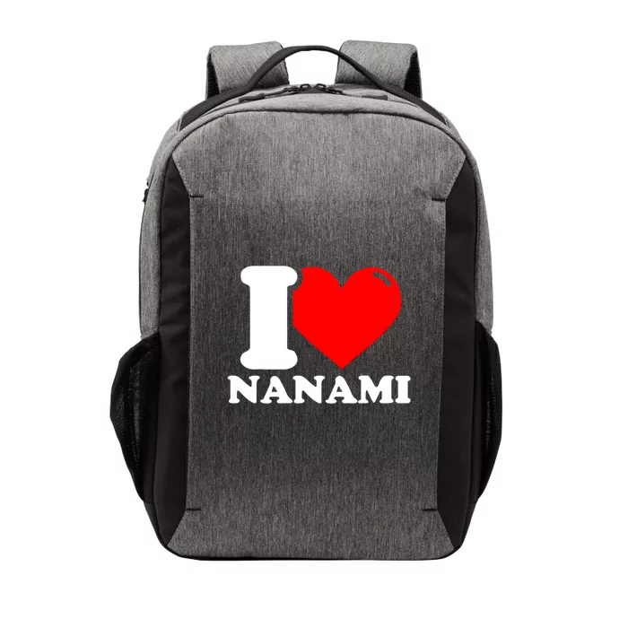 I Love Nanami Given Name Vector Backpack