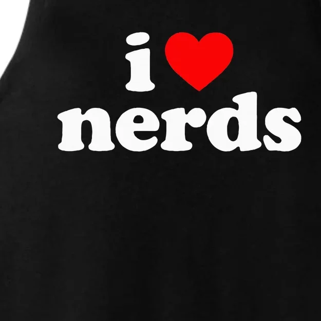 I Love Nerds Ladies Tri-Blend Wicking Tank