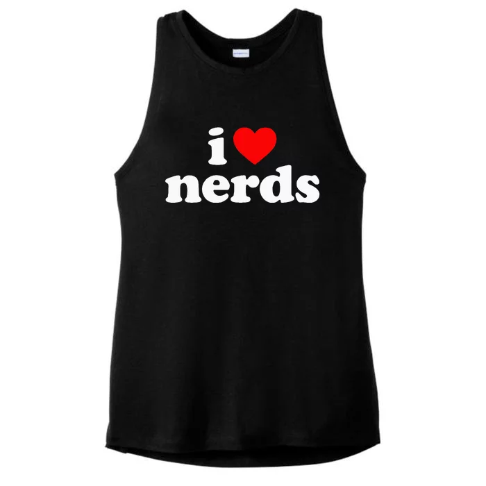 I Love Nerds Ladies Tri-Blend Wicking Tank