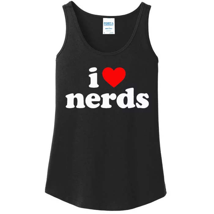 I Love Nerds Ladies Essential Tank