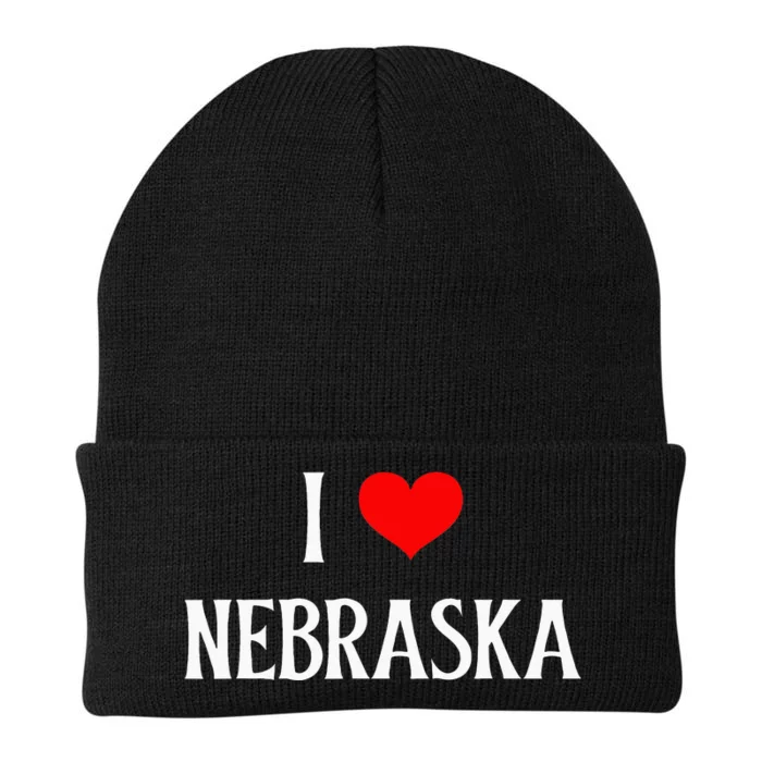 I Love Nebraska I Heart Nebraska NE Holiday Travel Souvenir Knit Cap Winter Beanie