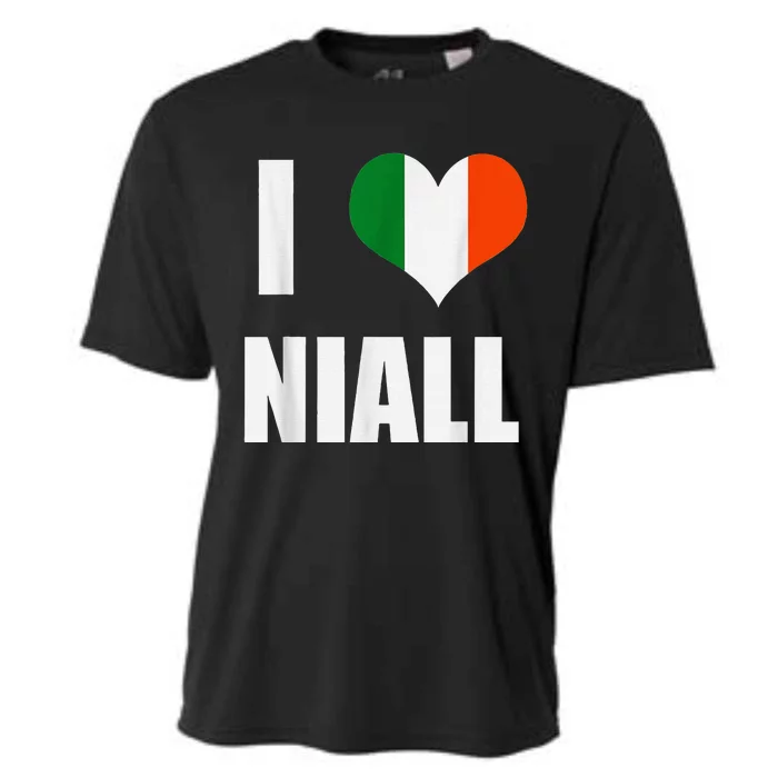 I Love Niall Ireland Flag Cooling Performance Crew T-Shirt